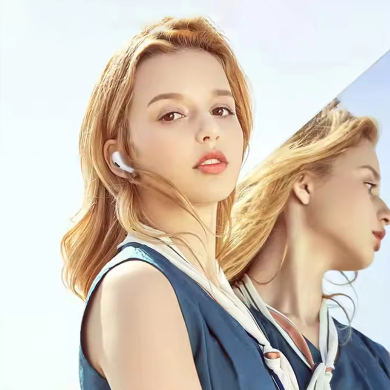 White Wireless Earbuds with Charging Case 3 White Wireless Earbuds with Charging Case - Image 3