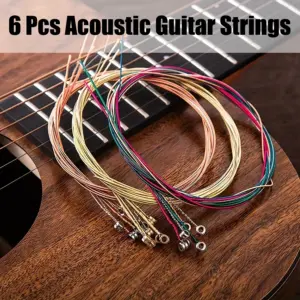 Colorful Acoustic Guitar Strings Set for Various Guitars