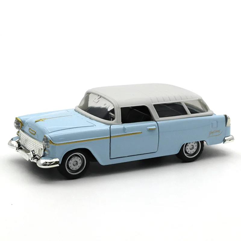 Vintage 1:32 Diecast Car Model in Blue 4 Vintage 1:32 Diecast Car Model in Blue - Image 4