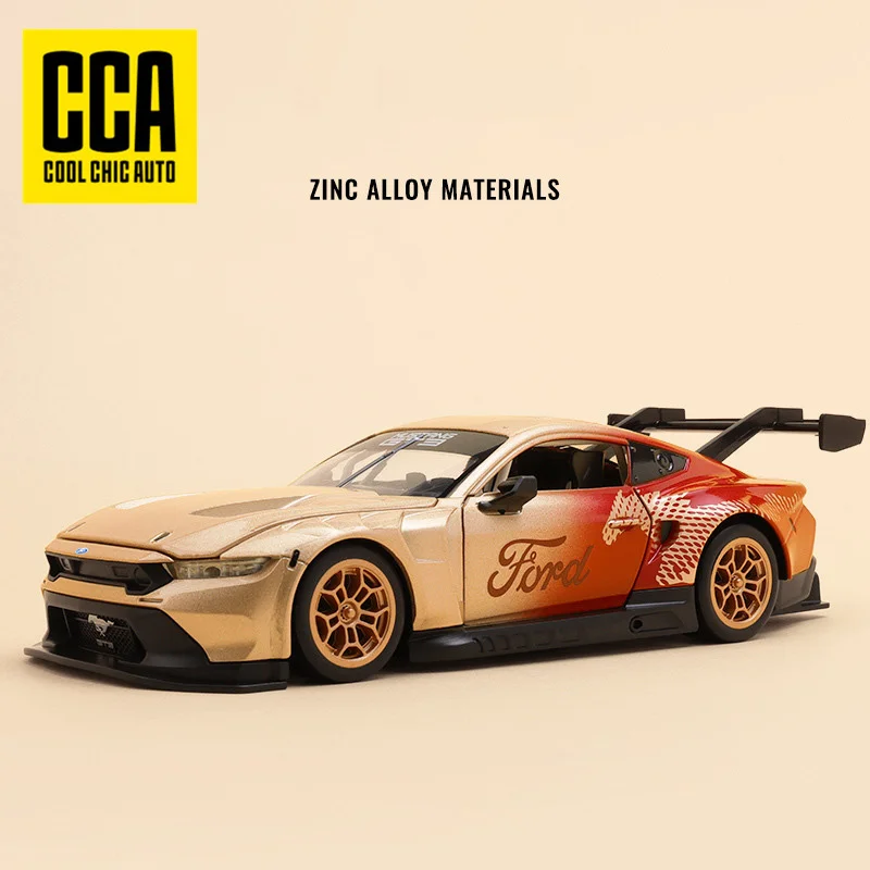 Ford Mustang GT3 Diecast Model Car 1:24 Scale Metallic Gold 4 Ford Mustang GT3 Diecast Model Car 1:24 Scale Metallic Gold - Image 4