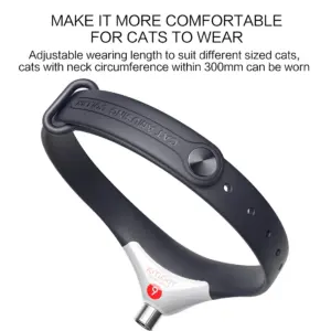 Black Laser Cat Collar with Adjustable Emitter 10 Sa6d49b67693148c4aacff33f84e2f7d39