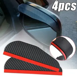 Car Carbon Fiber Blind Spot Mirror Covers Set