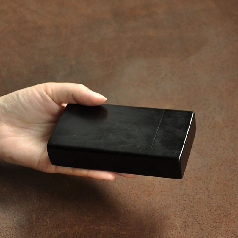 Elegant Ebony Cigarette Case with Brass Hinges 6 Elegant Ebony Cigarette Case with Brass Hinges - Image 6