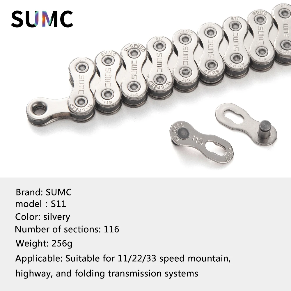 SUMC 8-12 Speed Bicycle Chain for All Drivetrains 8 SUMC 8-12 Speed Bicycle Chain for All Drivetrains - Image 8