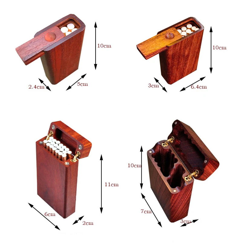 Blood Sandalwood Cigarette Case with Artisanal Finish 6 Blood Sandalwood Cigarette Case with Artisanal Finish - Image 6