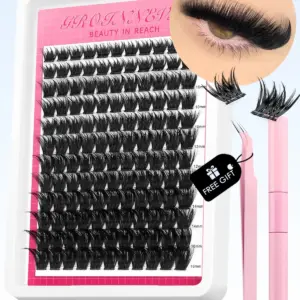 GROINNEYA DIY Lash Extension Kit with 10-16 mm Clusters 18 Saa2872b6ab0e4ef8a93fb75b6ab77729U