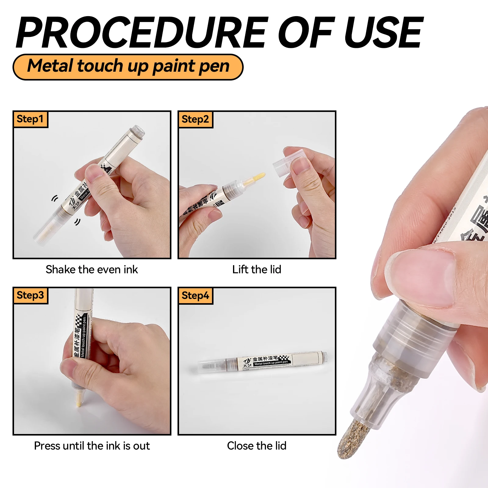 Metal Repair Pen for Surface Touch-Ups 5 Metal Repair Pen for Surface Touch-Ups - Image 5