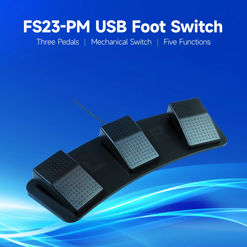 USB Triple Foot Switch for Gaming and Control 1 USB Triple Foot Switch for Gaming and Control
