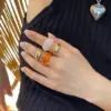 Punk Bohemian Copper Ring Set