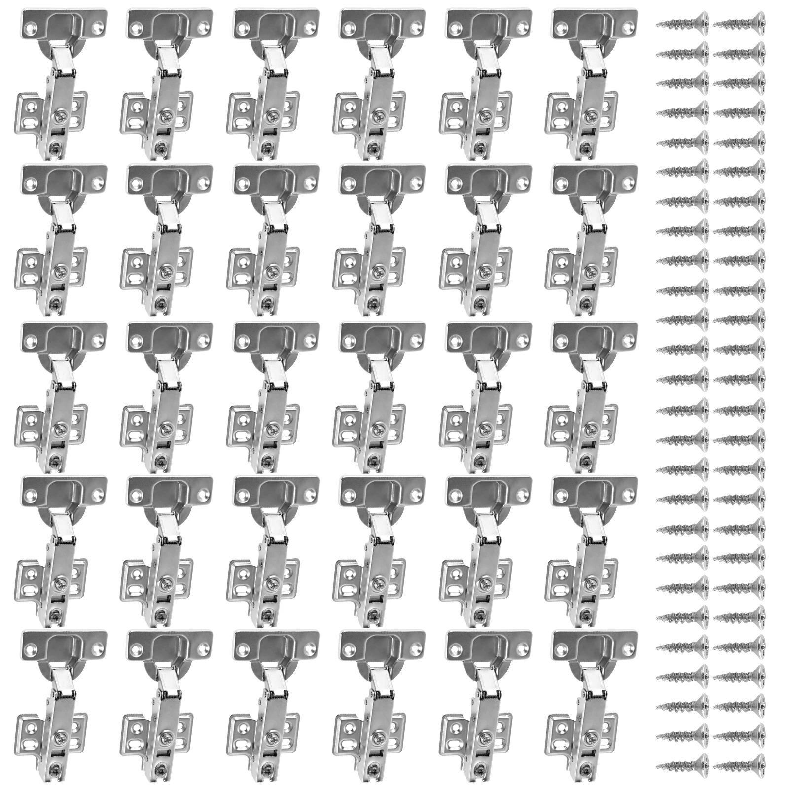 Modern Stainless Steel Cabinet Hinge Set 8 Modern Stainless Steel Cabinet Hinge Set - Image 8
