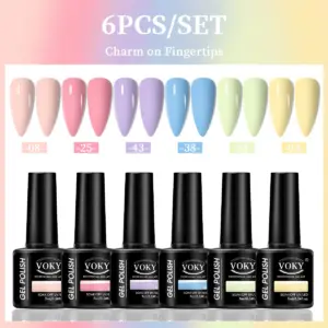VOKY 6-Piece Vibrant Gel Nail Polish Set 16 Sab48d063df584a609562fff3447fa0ddj