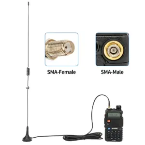 Dual-Band VHF/UHF Radio Antenna with SMA-F 10 Sab53389ab96a43afbeba3164945bdf07Y