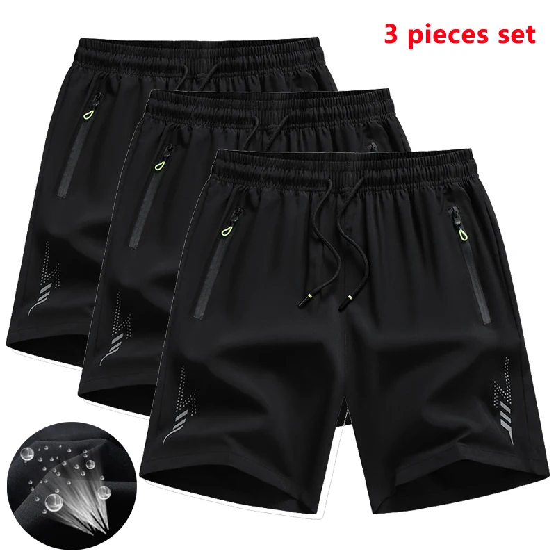 Set of Three Men's Summer Athletic Shorts 3 Set of Three Men's Summer Athletic Shorts - Image 3