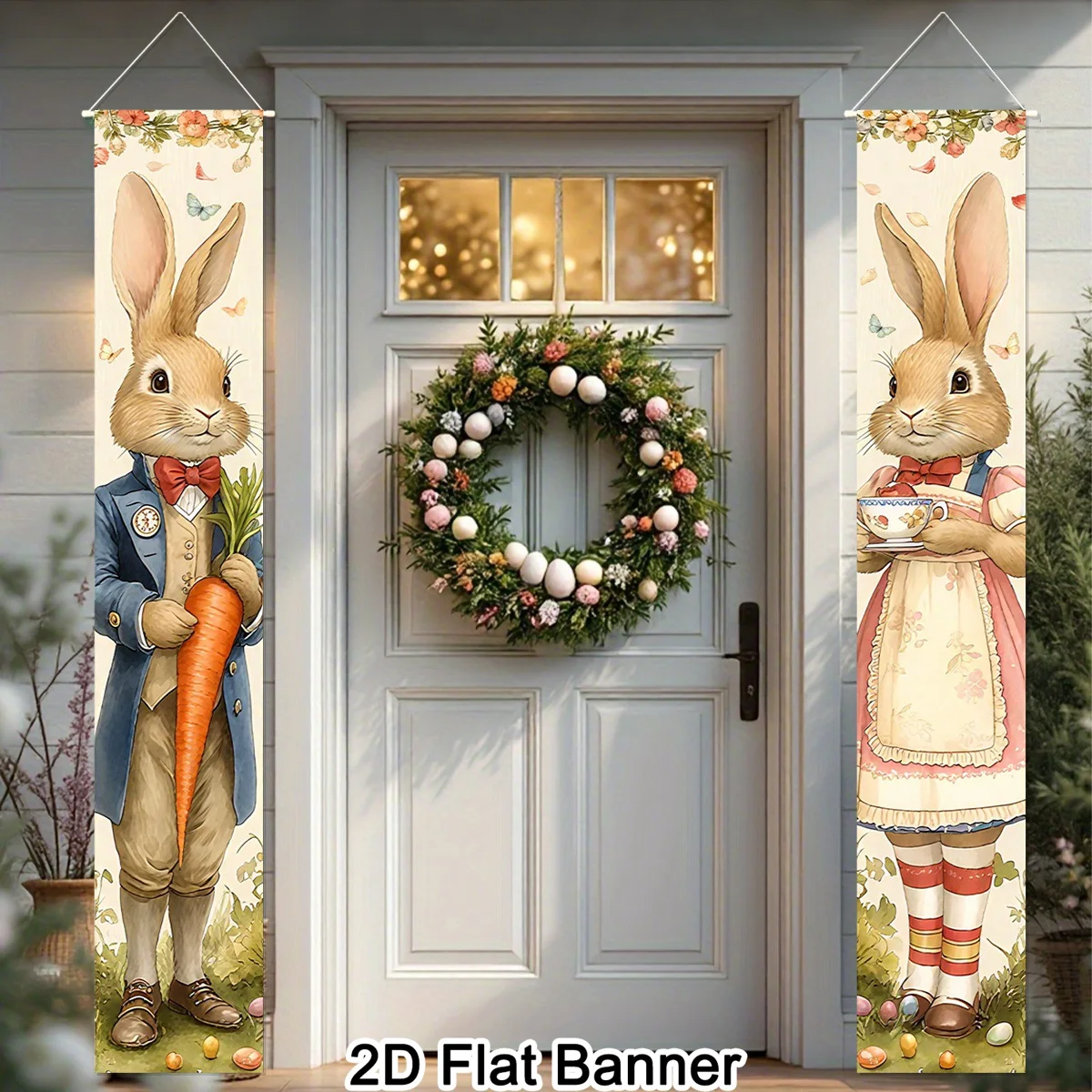 Easter Bunny Door Banners Set of Two 4 Easter Bunny Door Banners Set of Two - Image 4