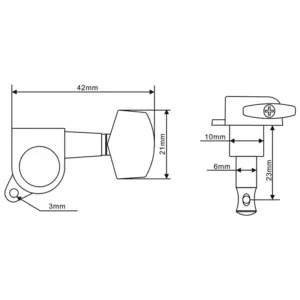 Six Metal Guitar Tuning Pegs for Electric & Acoustic 13 Sac2a4bf938d349bda1cd425d4de55859S