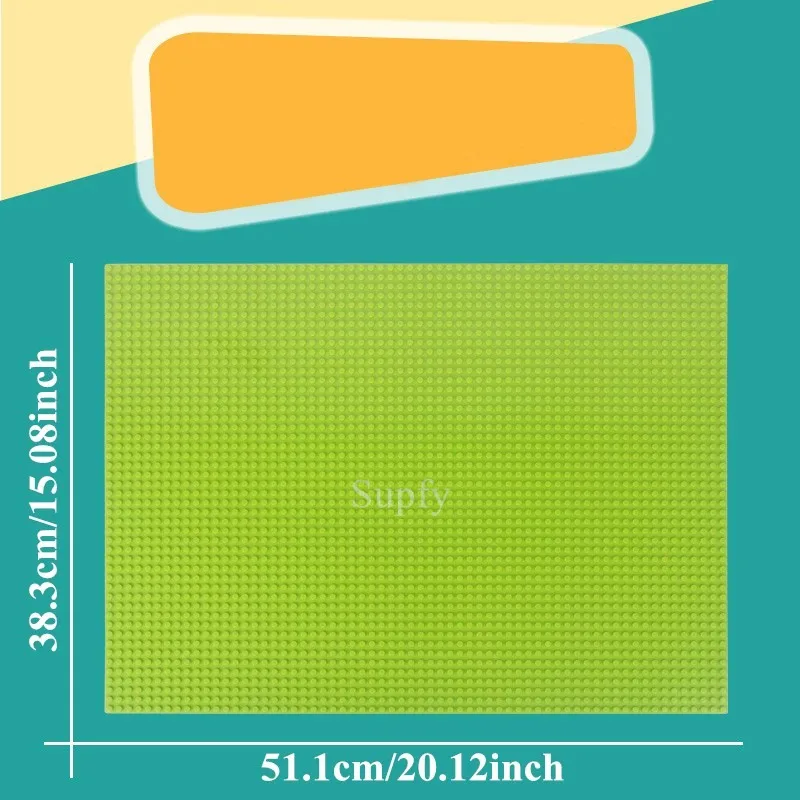 Dark Grey Building Block Base Plate, 51.1x38.3cm 3 Dark Grey Building Block Base Plate, 51.1x38.3cm - Image 3