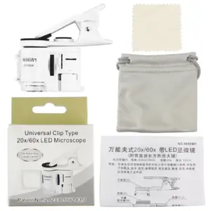 Portable Clamp Microscope with 20x & 60x Magnification 8 Sac6f127b3f5d4dd1b323194f755f5a6dF