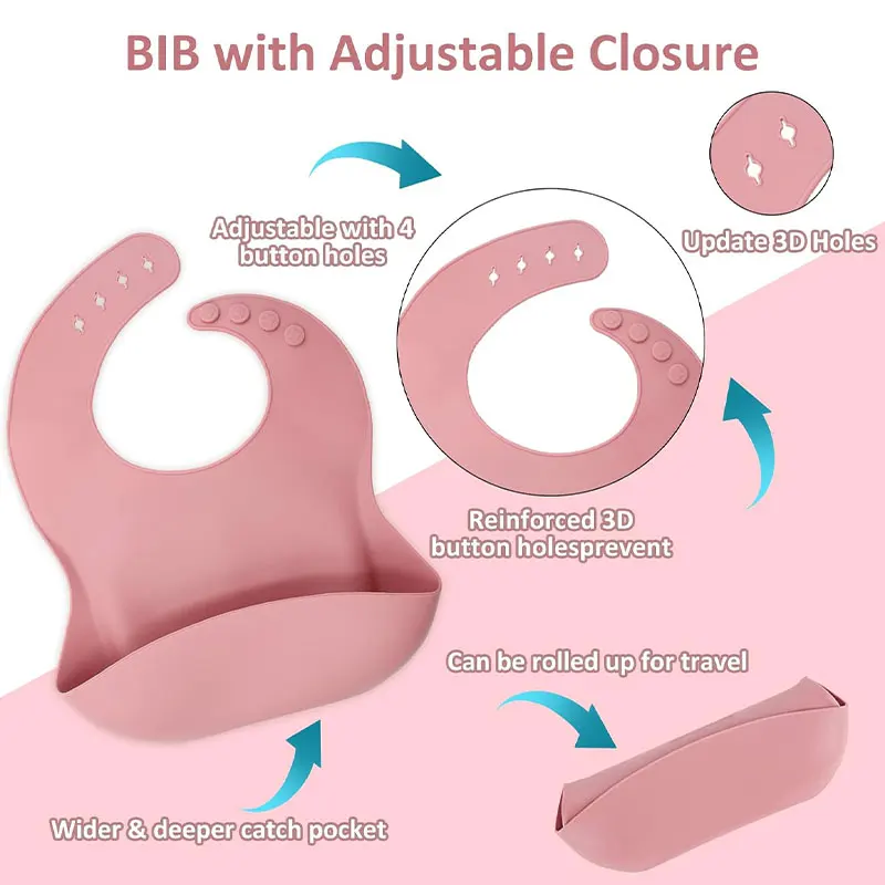 Toddler Silicone Mealtime Set in Pastel Shades 3 Toddler Silicone Mealtime Set in Pastel Shades - Image 3