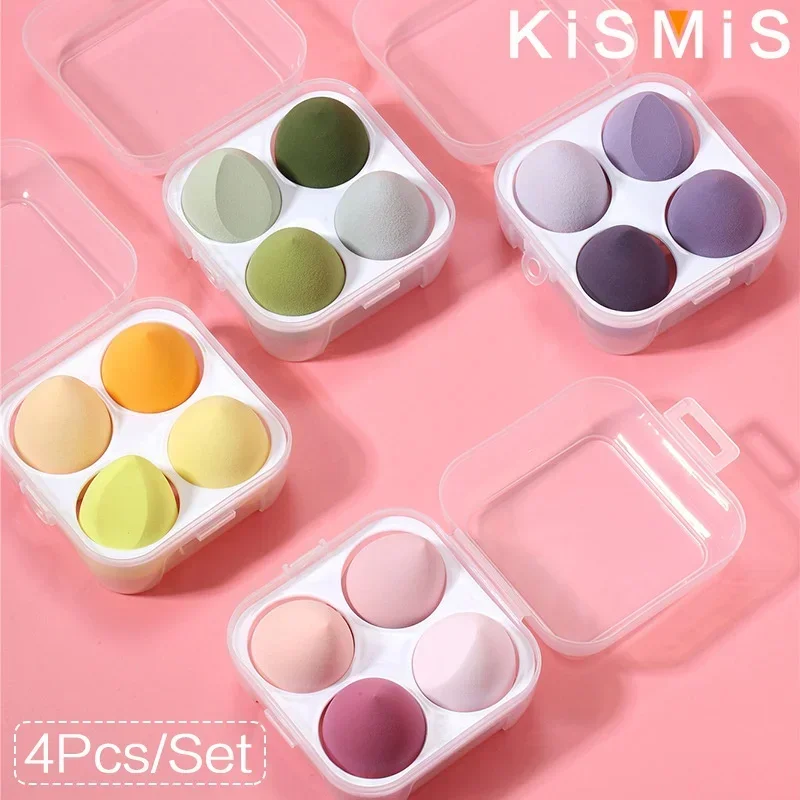 Pastel Makeup Sponge Set with Transparent Container 2 Pastel Makeup Sponge Set with Transparent Container - Image 2