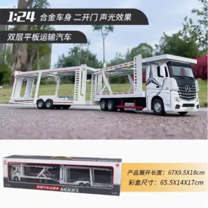 1:24 Scale Heavy-Duty Trailer Transporter Model