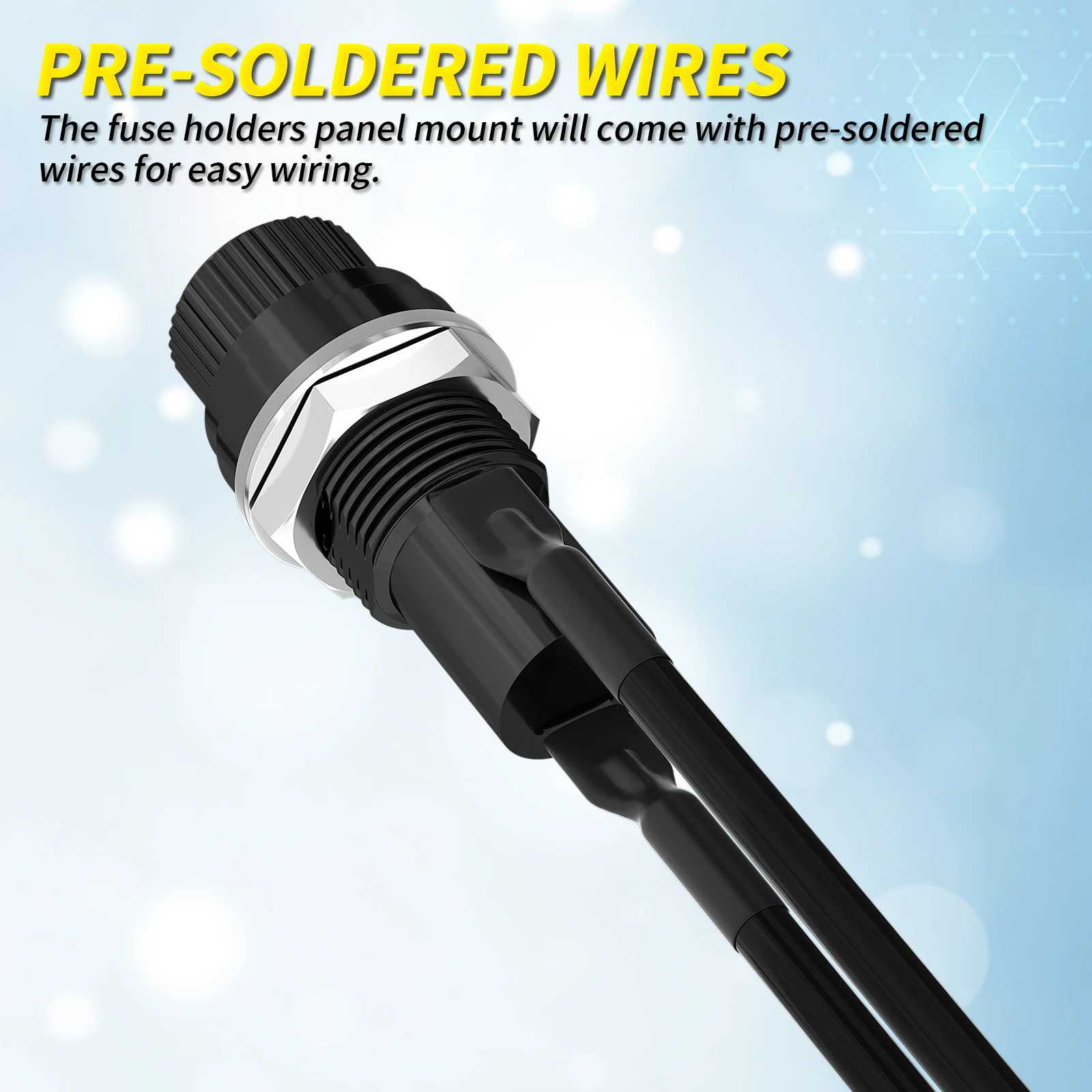 Weatherproof Panel Mount Fuse Holders Set 5 Weatherproof Panel Mount Fuse Holders Set - Image 5