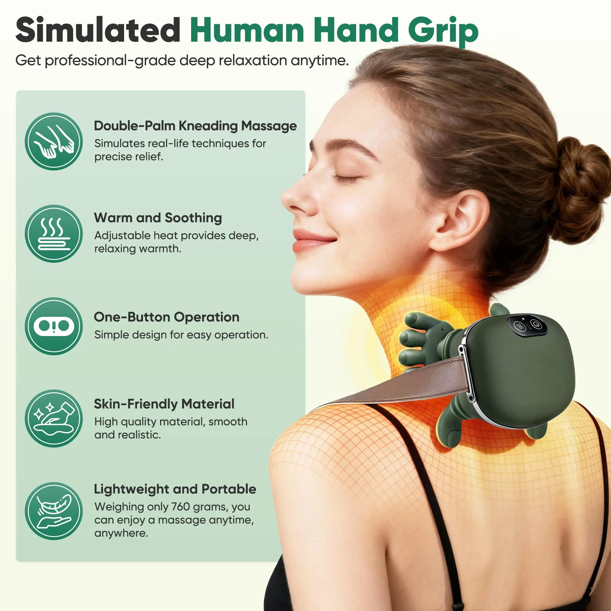 Wireless Bionic Finger Neck and Shoulder Massager 2 Wireless Bionic Finger Neck and Shoulder Massager - Image 2