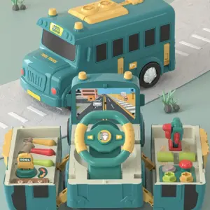 Children's Deformed School Bus Puzzle Toy Set 18 Sad487cdd00654a5289b16f568ce69ff0p