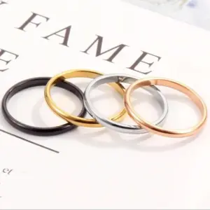 Minimalist Stainless Steel Wedding Band for Men and Women 14 Sade2096f49d5474090eb3ead3544f636V