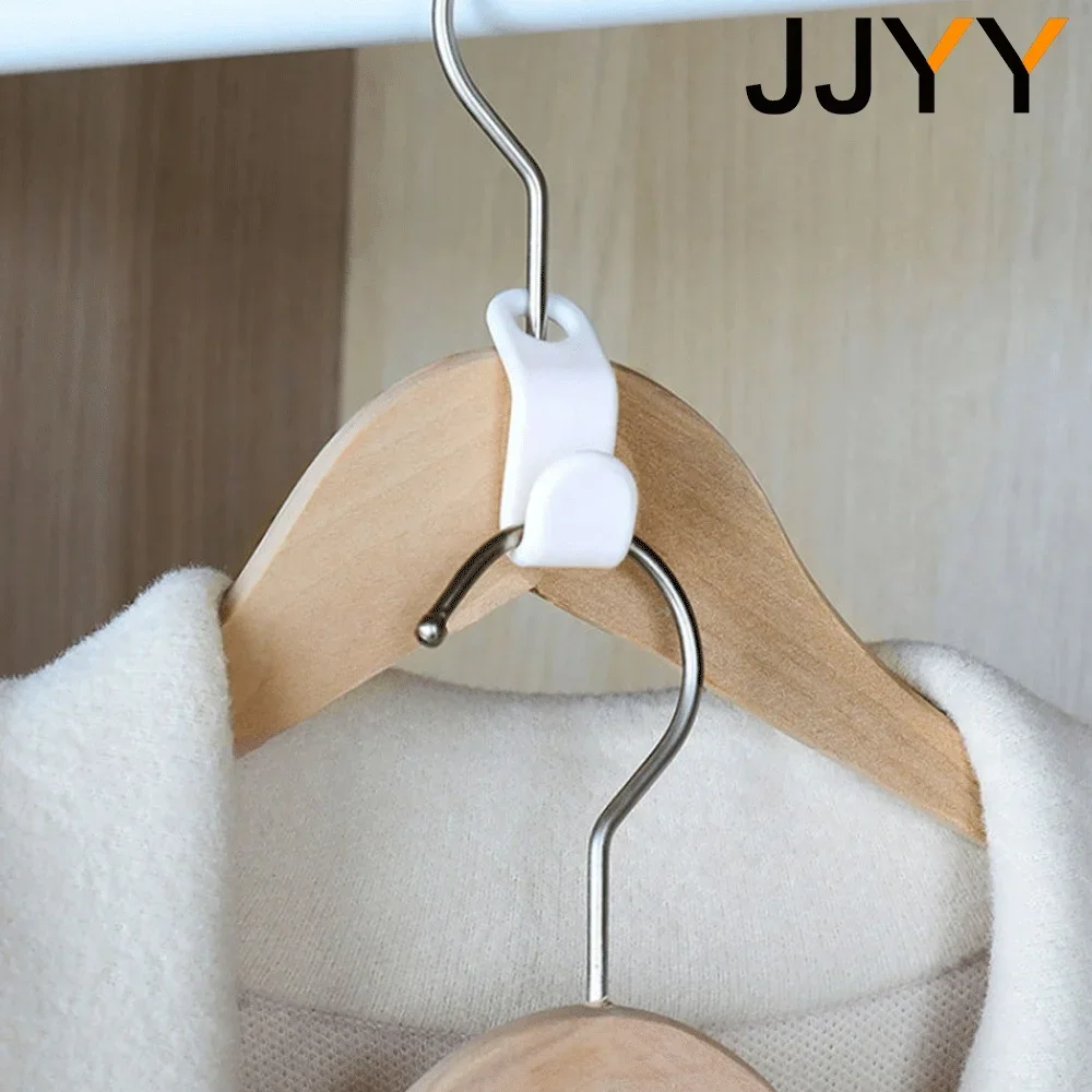 White Plastic Hanger Attachment Hooks Set 5 White Plastic Hanger Attachment Hooks Set - Image 5