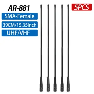 ABBREE AR-881 VHF/UHF SMA-Female Antenna 16 Sae2f3644081f497cb4e02f9a83413adaH