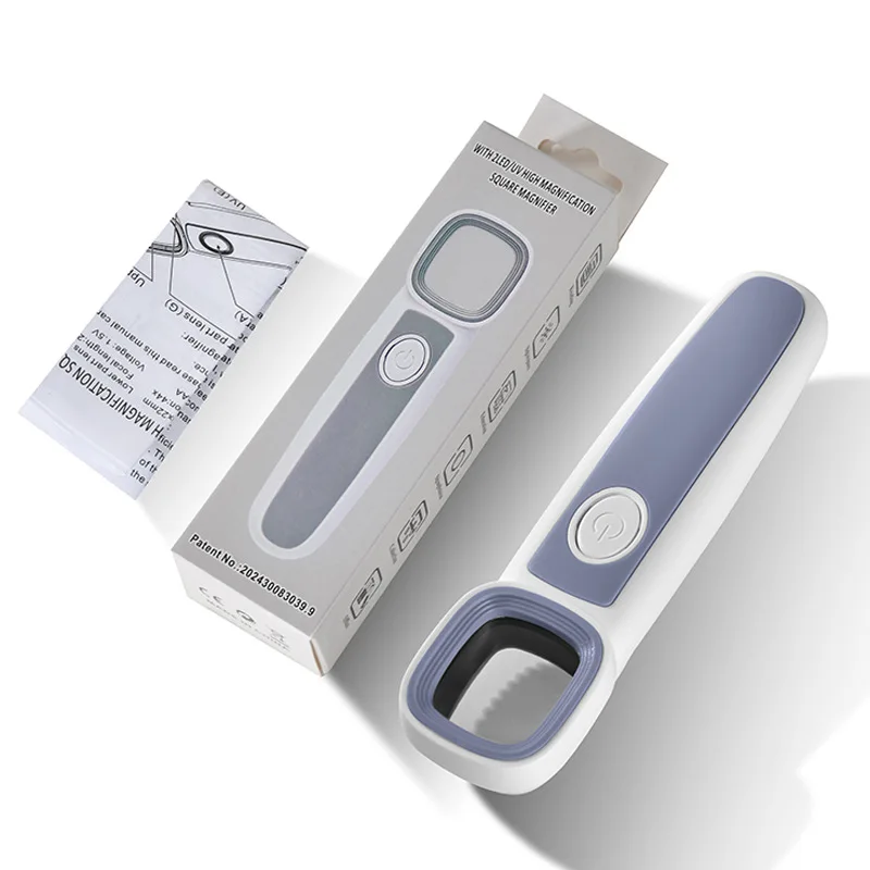 Vintage Square LED & UV Magnifier for Jewelry Inspection 5 Vintage Square LED & UV Magnifier for Jewelry Inspection - Image 5