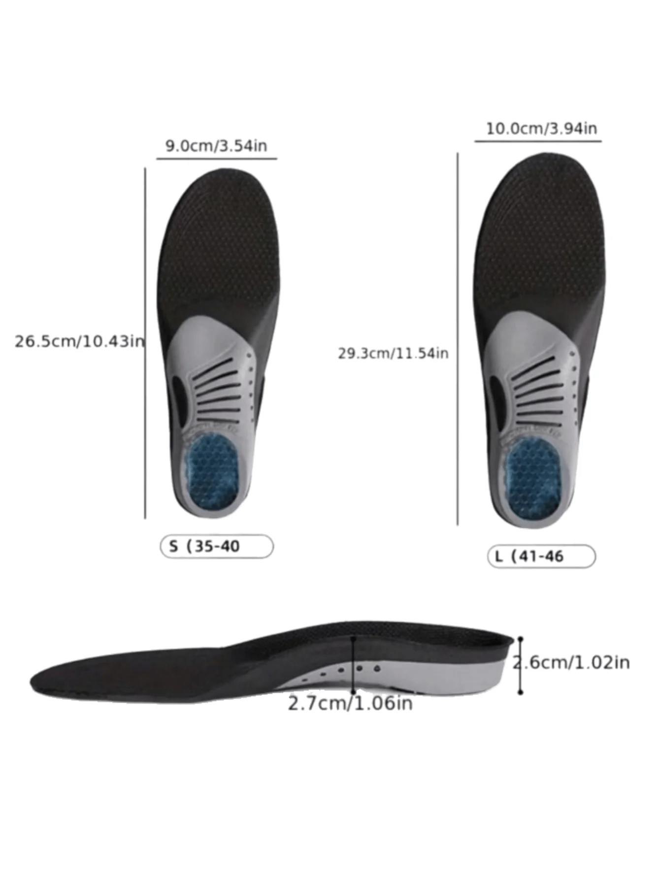 Shock-Absorbing Orthopedic Sports Insoles for Men and Women 6 Shock-Absorbing Orthopedic Sports Insoles for Men and Women - Image 6