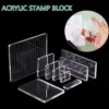 Set of Nine Clear Acrylic Stamp Blocks