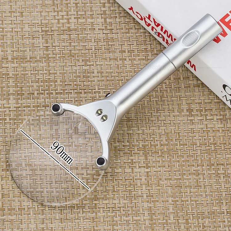 90mm Magnifying Glass with LED Light 1 90mm Magnifying Glass with LED Light