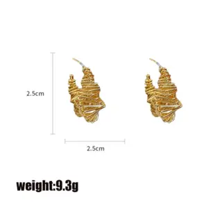 Vintage Gold and Silver Copper Hoop Earrings 11 Saf2719d8035e4c6d8b49dd3fc71a3df2T