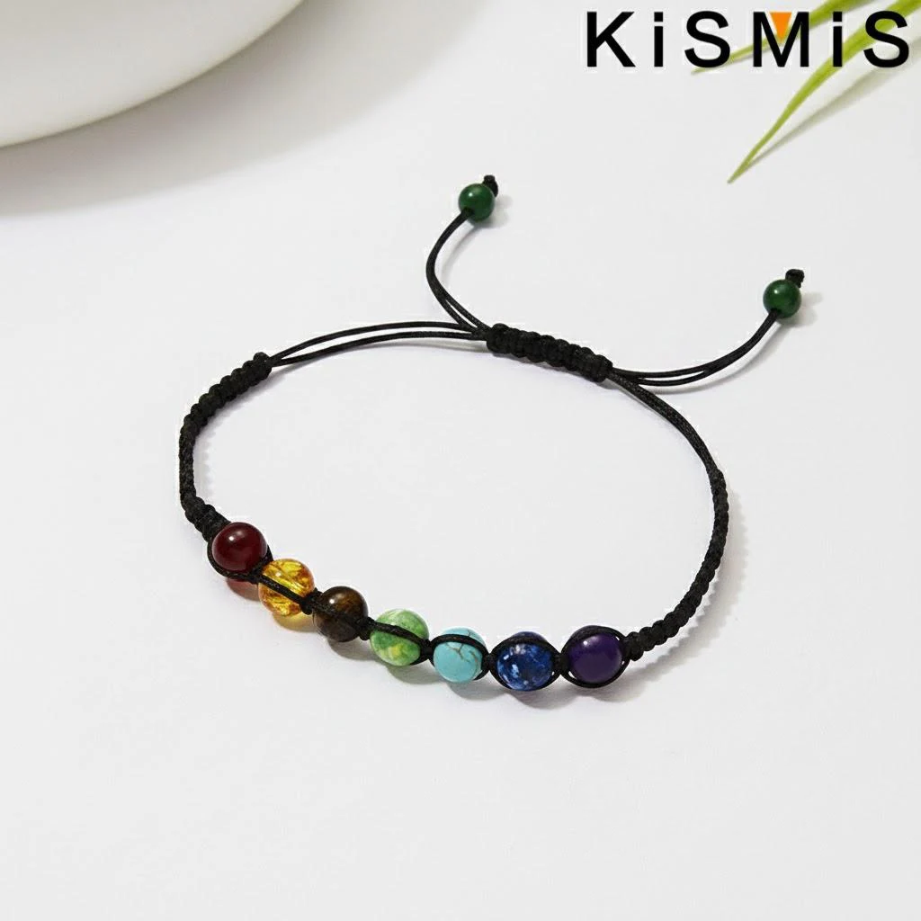 Vibrant Chakra Rainbow Beaded Bracelet 7 Vibrant Chakra Rainbow Beaded Bracelet - Image 7