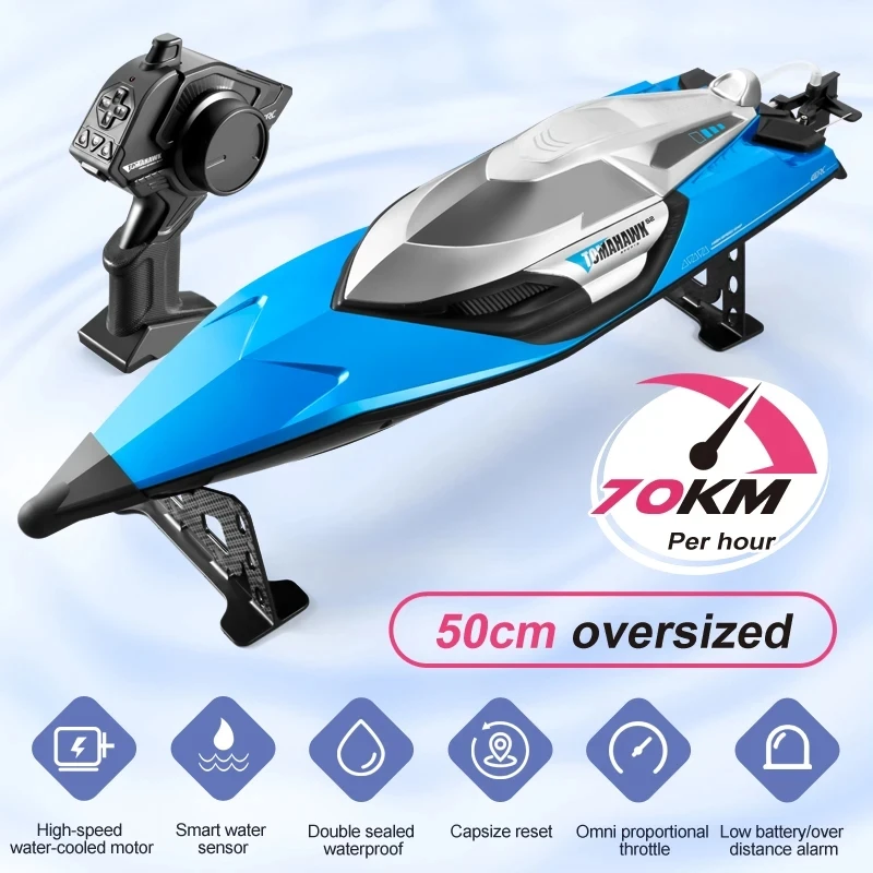 High-Speed 50cm RC Speedboat for Water Racing 7 High-Speed 50cm RC Speedboat for Water Racing - Image 7