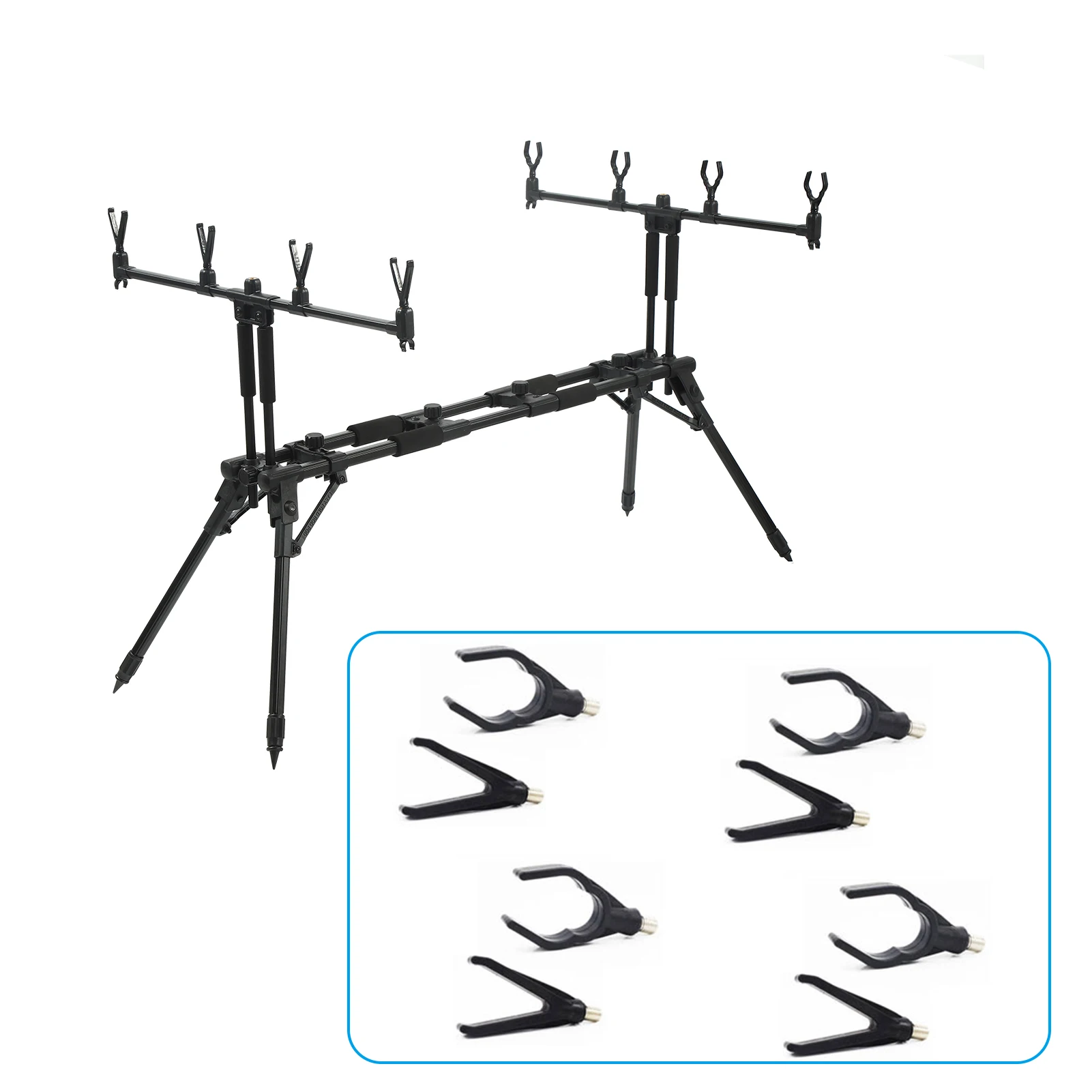 Adjustable Retractable Carp Fishing Rod Stand 5 Adjustable Retractable Carp Fishing Rod Stand - Image 5
