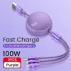 Multi-Device Retractable USB Charging Cable 3-in-1