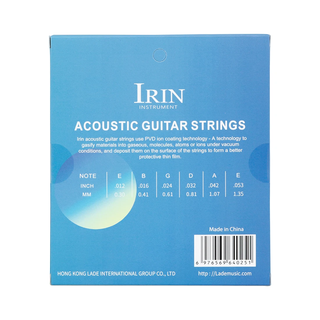 Vibrant IRIN Acoustic Guitar String Set 2 Vibrant IRIN Acoustic Guitar String Set - Image 2