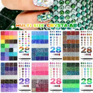 Vibrant Resin Rhinestone Set with AB Colors 15 Saff55ee09f6c4820b7c2763a8a0322bfD