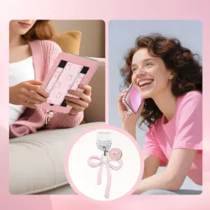 Pink Bow Typc-C Dust Plug with Personalized Letter 13 Sb049754947ed480aab94cef9b07a09fdc