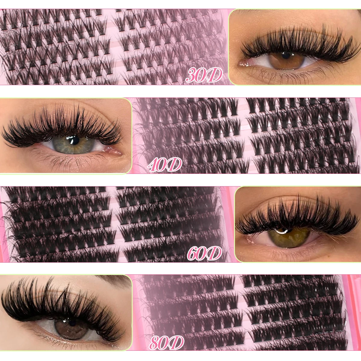 SEXYSHEEP DIY Eyelash Cluster Kit 8-16mm 4 SEXYSHEEP DIY Eyelash Cluster Kit 8-16mm - Image 4