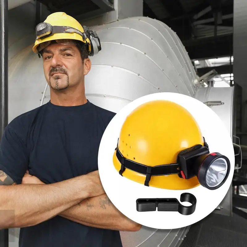 Black Helmet Clip for Headlamp Attachment 3 Black Helmet Clip for Headlamp Attachment - Image 3