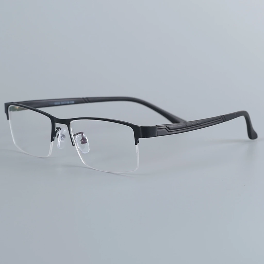 Bellacca 6606 Black Men's Semi-Rimless Eyeglasses 4 Bellacca 6606 Black Men's Semi-Rimless Eyeglasses - Image 4