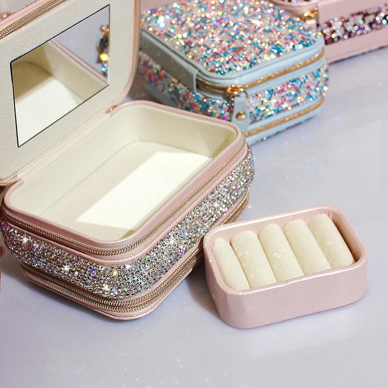 Elegant Rhinestone Jewelry Storage Box 5 Elegant Rhinestone Jewelry Storage Box - Image 5