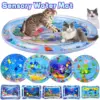 Colorful Marine Fish Sensory Water Mat for Cats
