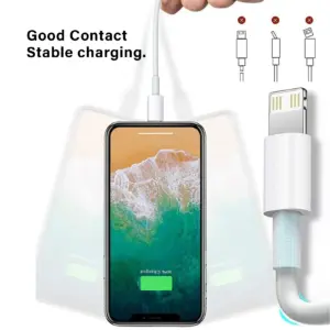 USB A to Lightning Charging Cables 3-Pack 10 Sb1fc57ef203049a3b3553523aac424d2i