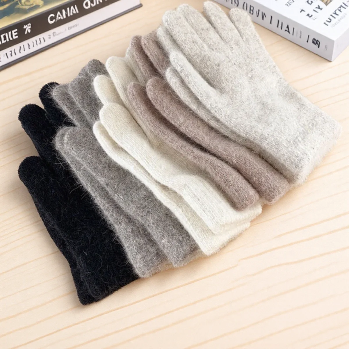 Knitted Winter Gloves for Outdoors 2 Knitted Winter Gloves for Outdoors - Image 2