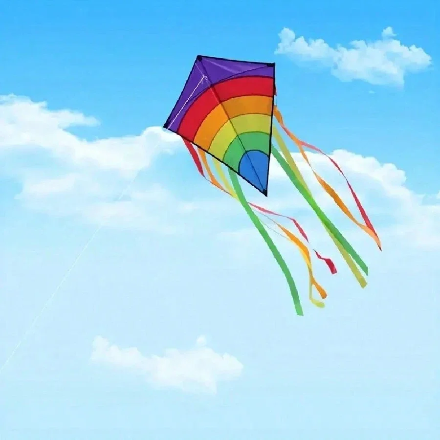 Colorful Rainbow Kite for Outdoor Flying 2 Colorful Rainbow Kite for Outdoor Flying - Image 2
